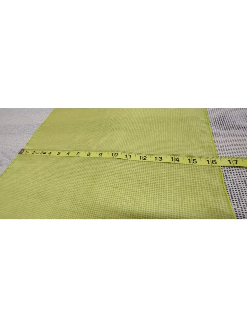 Vintage 1950s 40s PURE SILK HANDKERCHIEF SCARF Neon Chartreuse Vibrant Japan 50s